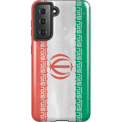 Iran Flag Distressed Galaxy S21 5G Pro Case